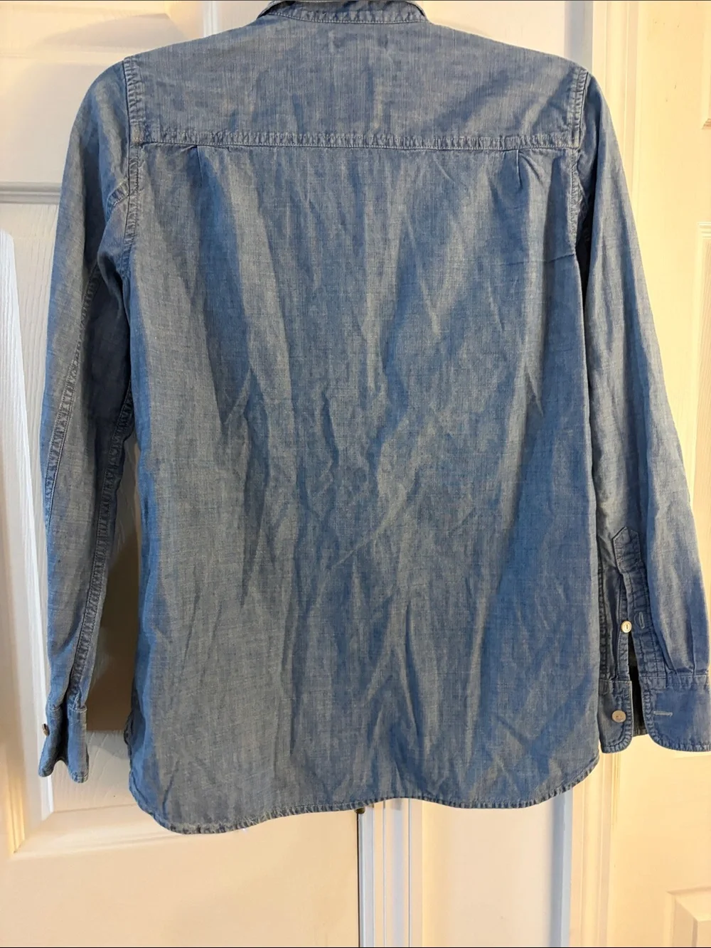 J. Crew Light Blue Denim Button-Down Shirt